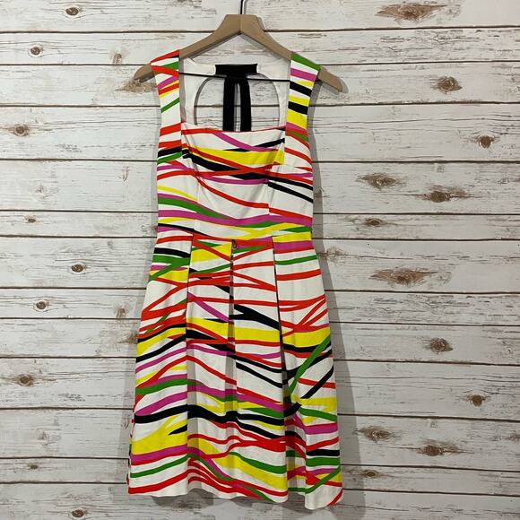 David Meister Multicolor Sleeveless Fit and Flare Dress - 2 - Picture 11 of 13